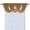 Gold, variant on Sheetsnthings 100% Polyester Rust Soho Waterfall Decorative Trim Window Valance 57"x37" (Single)