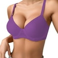 thumbnail image 1 of Women's Comfortable Breathable Push Up Underwire Bra with Lace Design Triple Hook Back Support for Daily Wear, 1 of 4
