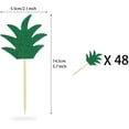 thumbnail image 3 of Hawaiian Luau Beach Party Pineapple Cake Toppers, 48-Count, by Naler, 3 of 7
