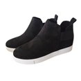 thumbnail image 4 of NECHOLOGY Botas Mujer Adulto Femenino Zapatos Botines mujer Zapatos casuales de gamuza antideslizantes de moda para mujer Zapatos perezosos cómodos de talla grande (Black, 8), 4 of 5