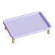 thumbnail image 1 of Soporte elevado para comedero de mascotas, base elevada para comedero de mascotas, antideslizante, versátil para comederos automáticos, lavable y Púrpura, 1 of 8