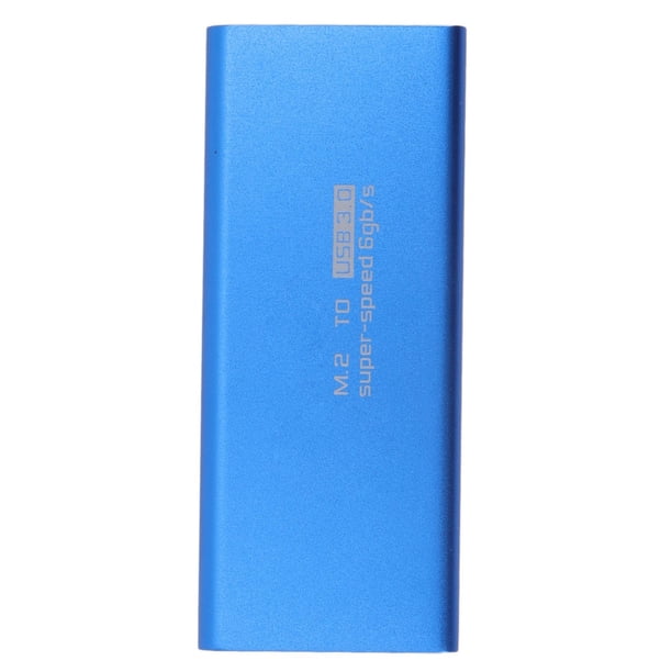 Caja adaptadora de caja, caja MSATA a USB3.0 Adaptador MSATASSD Adaptador de caja SSD externo Tecnología avanzada