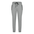 thumbnail image 7 of WREESH Men's Sweatpants Solid Color Sport Loose Pleated Small Legs Lace-Up Solid Color Full Length Pants Gray, 7 of 7