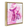thumbnail image 4 of Stupell Industries Pink Glam Balloon Dog Abstract Painting Gold Floater Framed Canvas Art Print Wall Art, 25 x 25, 4 of 10