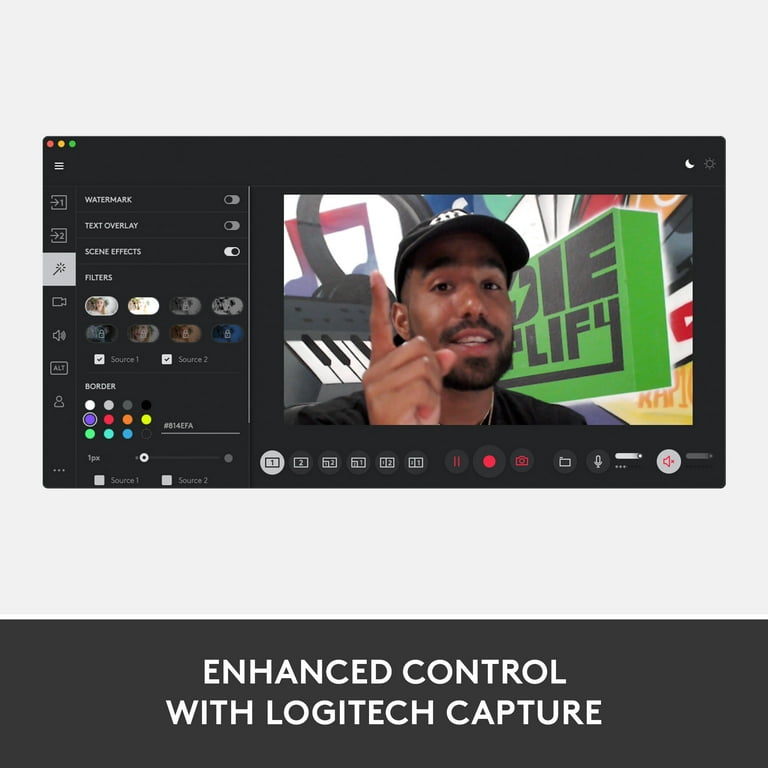  Logitech para Creators StreamCam Premium Webcam para  transmisión y creación de contenido, Full HD 1080p 60 fps, lente de vidrio  premium, enfoque automático inteligente, para PC/Mac, grafito : Electrónica