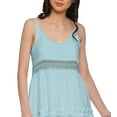 thumbnail image 4 of Moomaya Solid Long Maxi Dress For Women Sleeveless V-Neck Casual Flair Kurta, 4 of 6