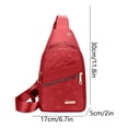 thumbnail image 3 of Qholemyo Backpack Crossbody Bags Sling Chest Bag With Earphone Hole For Hiking Camping Outdoor, 3 of 4
