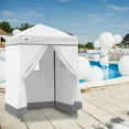 thumbnail image 3 of EAGLE PEAK Flex Ultra Compact 5x5 Pop-up Changing Room Canopy, Portable Privacy Cabana for Pool, Fashion Photoshoots, or Camping (White), 3 of 10