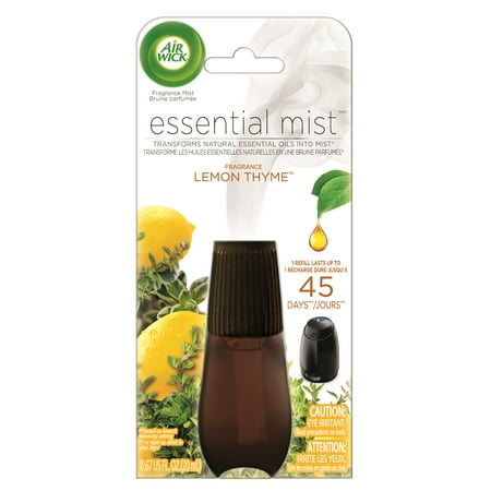 Air Wick Essential Mist, Fragrance Essential Oils Diffuser Refill, Lemon Thyme, 1ct, Air