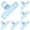 Z_Light Blue*7, variant on Starlight Cute Office Supplies Acrylic, Jumbo Acrylic Paper Clip with Rust Proof and No Rust Marks, No Snag Design for Teacher Wishlist Supplies and Scrapbook Supplies, Pink