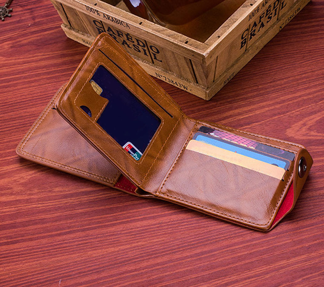 Coofit Men's Bifold Wallet with Magnetic Closure photo 6
