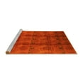 thumbnail image 2 of Ahgly Company Machine Washable Indoor Square Oriental Yellow Industrial Area Rugs, 6' Square, 2 of 4