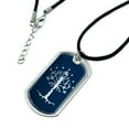 thumbnail image 2 of Lord of the Rings Tree of Gondor Military Dog Tag Pendant Necklace with Cord, 2 of 5