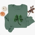thumbnail image 4 of Chandail Graphique Trèfle de la Saint-Patrick pour Femmes 2026 Tendance à Manches Longues Col Rond Chandail Femmes chandail, 4 of 6