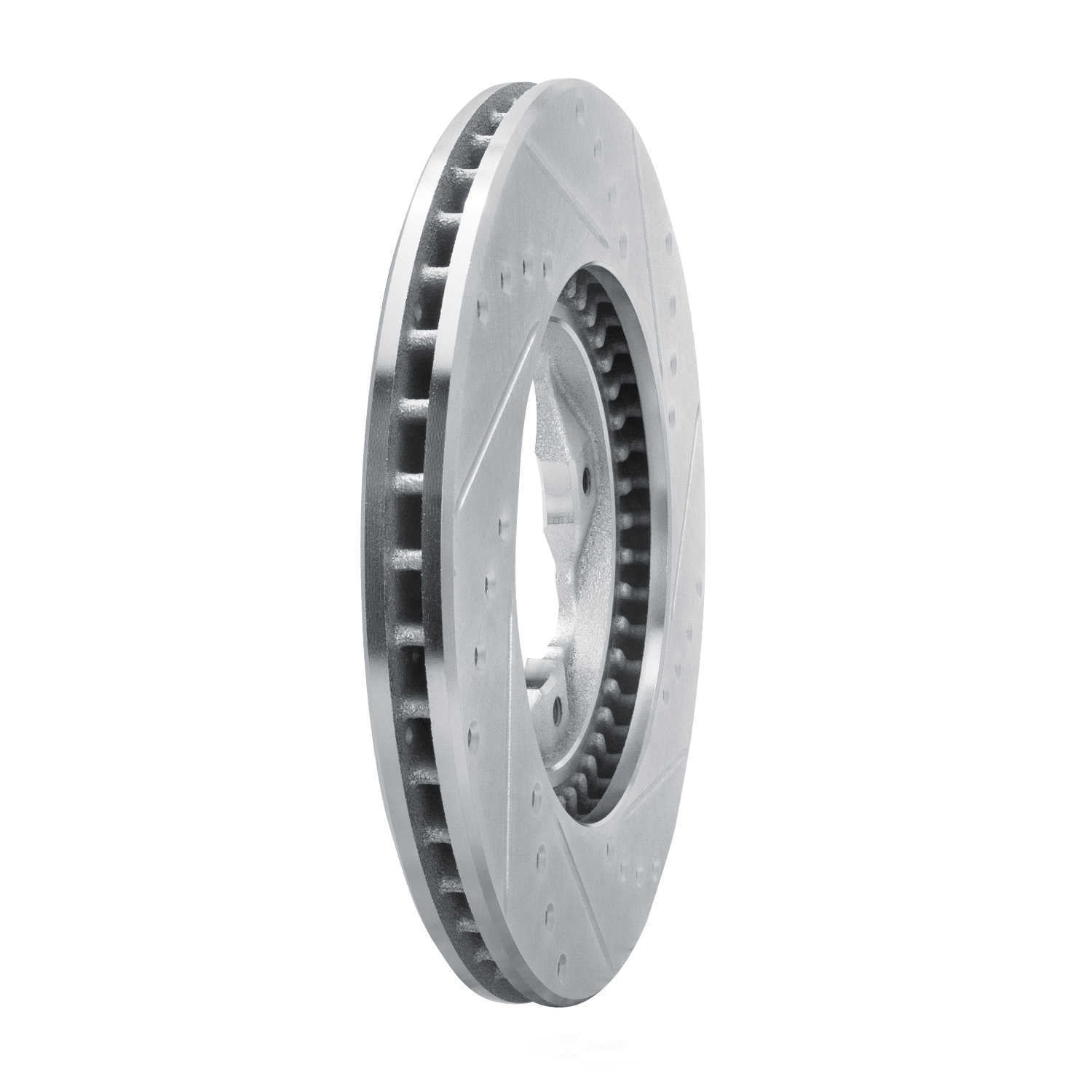 Dynamic Friction Company 631-59020R DFC Brake Rotor - Drilled And Slotted - Silver