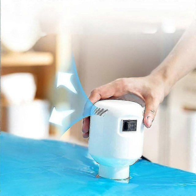 Vacuum Pump For Home Electric Pump Traveling Clothes Storage Bag Electric Sealer Machine(1pcs-white)