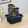 thumbnail image 4 of Small Tabletop Water Fountain Ornament for Desk Home Decor - Circulating Living Room Decoration with Relaxing Water Feature, 4 of 5