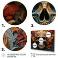 thumbnail image 3 of Designart "Skull magic Rest Geometric II" Modern Floater Framed Canvas Art Print, 3 of 7