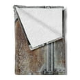 thumbnail image 2 of Industrial Soft Flannel Fleece Blanket, Vintage Railway Container Door Old Locomotive Transportation Iron Power Design, Cozy Plush for Indoor and Outdoor Use, 60" x 80", Grey Brown, by Ambesonne, 2 of 5