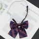 thumbnail image 4 of Corbata masculina con cuello de flores para estudiantes femeninas, a juego con uniforme universitario, estilo a rayas, a cuadros, con cremallera y lazo sin nudos, 4 of 5
