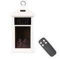 thumbnail image 3 of WEWARM Electric Ceramic Desktop Lantern Fireplace, White, 3 of 8