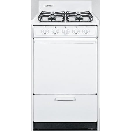 WTM1107S 20 Gas Range with 4 Sealed Burners  2.46 cu. ft. Oven Capacity  Porcelain Construction  Electronic Ignition and 2 Oven Racks  in
