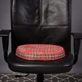 DMI Convoluted Foam Ring Cushion, Plaid, 18" x 15" x 3"
