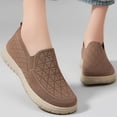 thumbnail image 5 of IEMIEMIEM Orthopedic Shoes for Women Arch Support Slip on Non Slip Golf Shoes Wide Width Knitted Mesh Stretch Hiking Shoes Comfort 2026 New Foam Shoes Coffee 7.5 Wide, 5 of 7