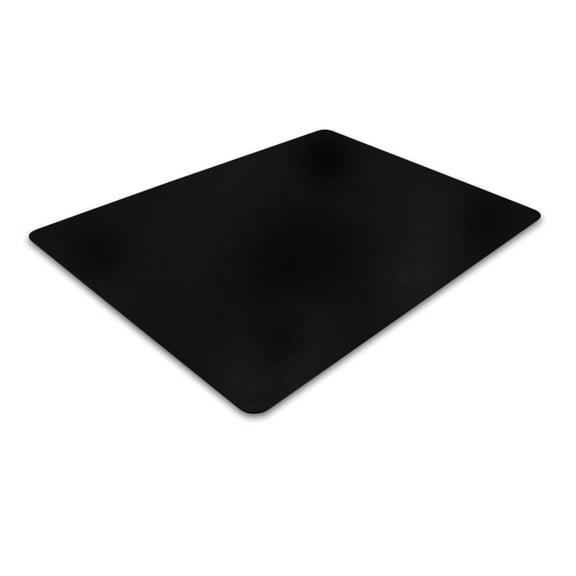 Advantagemat® Black Vinyl Rectangular Chair Mat for Hard Floor - 29.5" x 47"
