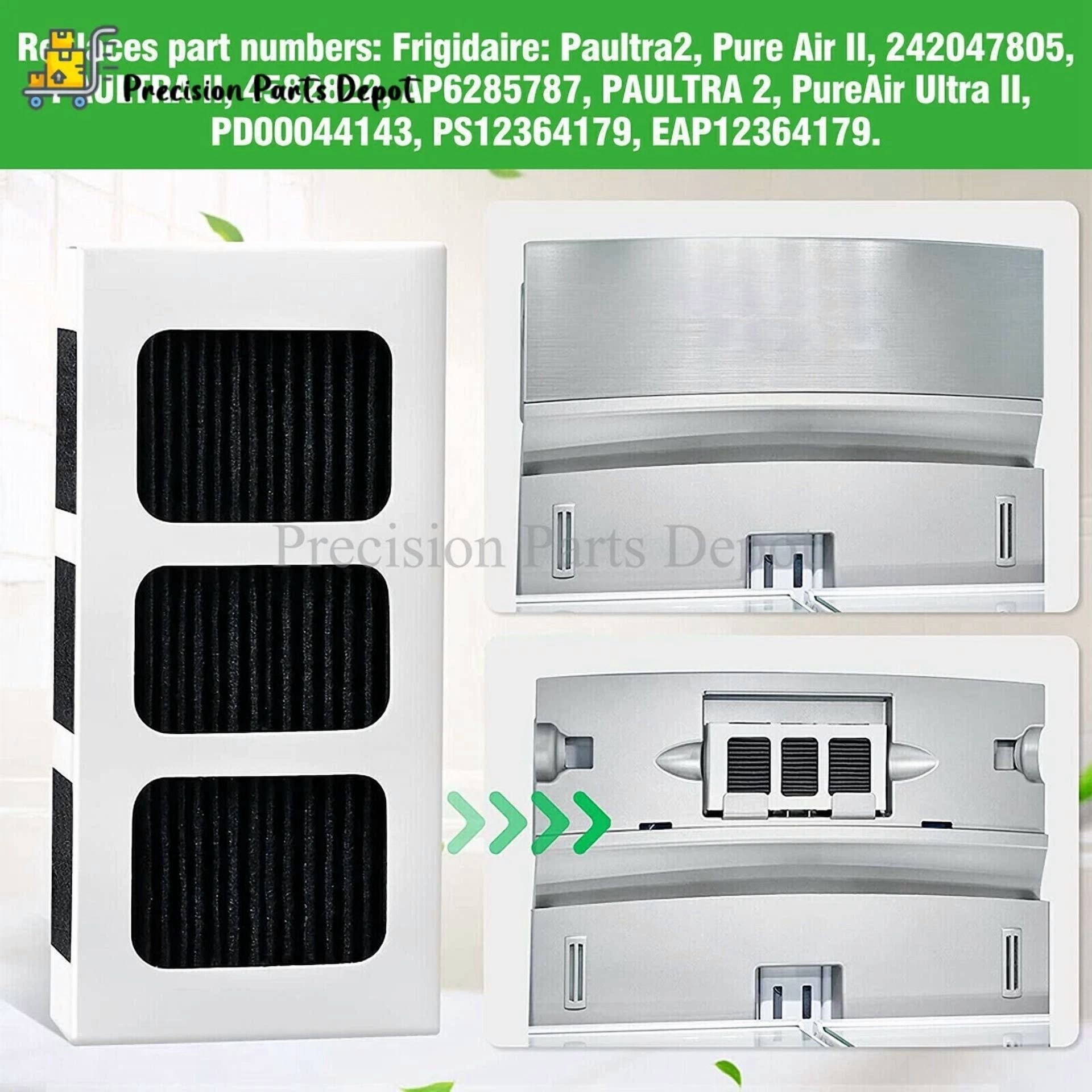 6* Replacement Refrigerator Air Filter Fits Frigidaire Paultra2 Pureair Ultra Ii