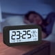 thumbnail image 1 of Reloj electrónico digital con pantalla LED, reloj electrónico estéreo con pantalla digital, despertador con función de repetición, cambio de 12/24 h, reloj despertador con cuenta regresiva., 1 of 8