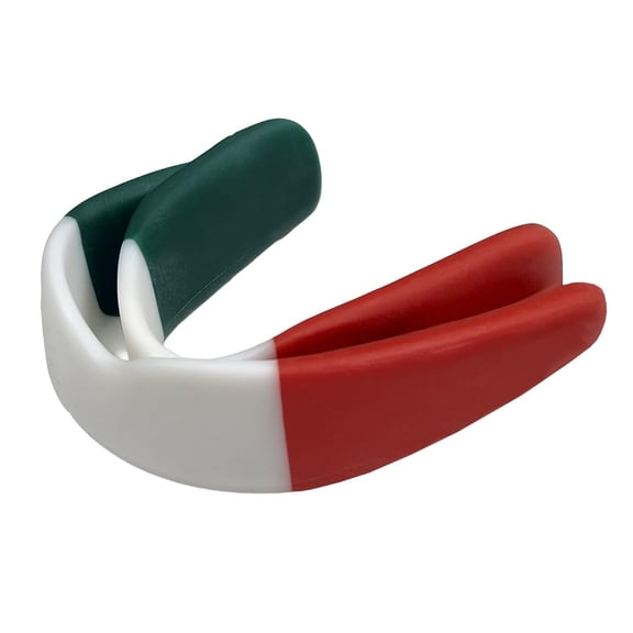 Custom Fit Sports Mouthguard Boil and Bite Mouth Guard for Boxing, MMA & More, Easy Mold, Adjustable Length, Includes Storage Case, Mexico, Pack of 10