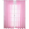 thumbnail image 1 of 1PC- 100 * 200 Cm (Rosa) Cortina de Voile para Ventana Romántica Estrella de Plata Tratamiento de Ventana Panel de Cortinas de Estrella de Lentejuelas para Niña Niños Dormitorio Sala de Estar, 1 of 5