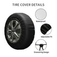 thumbnail image 4 of Kll Patriotic Star Pattern Tire Cover,Universal Wheel Tire Cover For Trailer, Rv, Suv, Truck,Camper And Many Vehicle,(15 Inch), 4 of 7