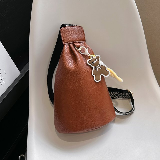 Riñonera informal para mujer, riñonera Vintage sólida, regalos para amigos (marrón)
