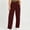 Wine, variant on BUIGTTKLOP Corduroy Pants for Women Fall Winter High Waisted Lounge Pants Straight Wide Leg Loose Fit Trousers