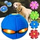 thumbnail image 1 of Platillo volador para perros, juguetes para mascotas, juguetes para perros, platillo volador mágico extraño, descompresión mágica, deformación, pisotón, luz emisora, ventilación, pisotón, bola f, 1 of 4