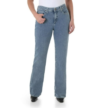 Wrangler Women's Plus-Size Natural Fit Straight Leg Jeans - Walmart.com