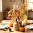 thumbnail image 5 of Gqtwoy Thanksgiving Simulated Maple Leaf Flower Arrangement, Artificial Leaves Bouquet, Home Decoration for Halloween and Autumn, Realistic Fall Decor, Perfect for Indoor and Outdoor Use, 5 of 6