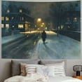 thumbnail image 2 of Orinice Night Street Tapestry Wall Hanging Unique Style Graphic Tapestries Home Wall Decor Art for Living Room Bedroom Apartment Farmhouse Dorm 40x60inch, 2 of 6