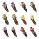 thumbnail image 2 of 12 piezas de plumas de espuma creativas, modelo de pájaro artificial, figura de pájaro de imitación para el hogar Garra, 2 of 9
