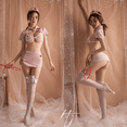thumbnail image 4 of Entrega de una pieza, puro deseo, tentación, uniforme sexy, traje de enfermera dividido, correa lateral, 4 of 6