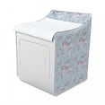 thumbnail image 2 of Nautical Washer Cover, Underwater Life Mermaid and Sea Animals, Waterproof Dustproof Decorative Fabric, 29" x 28" x 40", Pale Blue Grey Pink, by Ambesonne, 2 of 3