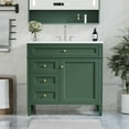 thumbnail image 2 of 36'' Bathroom Vanity with Top Sink, Modern Bathroom Storage Cabinet with 2 Drawers and a Tip-out Drawer, Single Sink Bathroom Vanity, 2 of 18