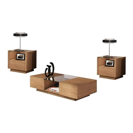 2 Drawer Coffee Table W Clear Gl Insert End Tables Set Light Cherry 2 Drawer Coffee Table W Clear Gl Insert End Tables Set Light Cherry
