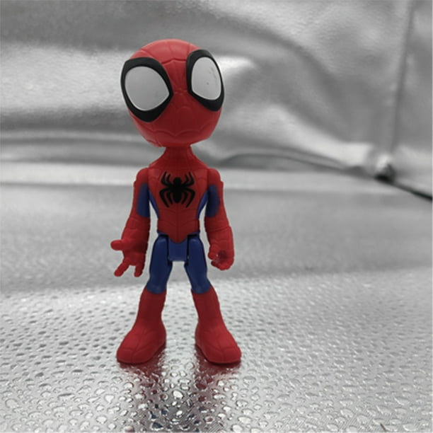 Figura de acción de superhéroe Spidey y sus amigos increíbles, Spiderman, Miles Morales, modelo coleccionable, juguetes para niños, regalos(Negro,