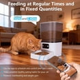 thumbnail image 3 of 5G WiFi Automatic Feeder, Large Capacity 6L Timed Dry Food Dispenser for Cats and Dogs, APP Control & Anti-Clog Design for Multiple Pets, 3 of 7
