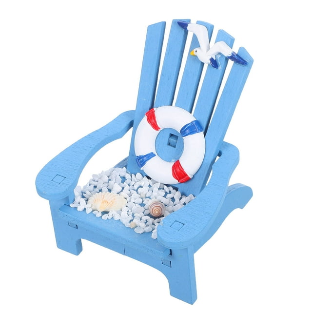 TEHAUX Wooden Mini Lounge Chair For Micro Landscape 1Pack