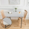 thumbnail image 5 of Stretch Square Tablecloth | Elastic Polyester Table Cover | 86x86cm/33.86x33.86in White Square Tablecloth | Dust Proof & Stain Resistant | Easy Fit Table Protection | 1 Piece, 5 of 6