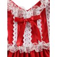 thumbnail image 3 of goowrom Petites Filles Robe de Princesse, Dentelle Épissage Jupe Formelle à Manches Courtes, 3 of 6